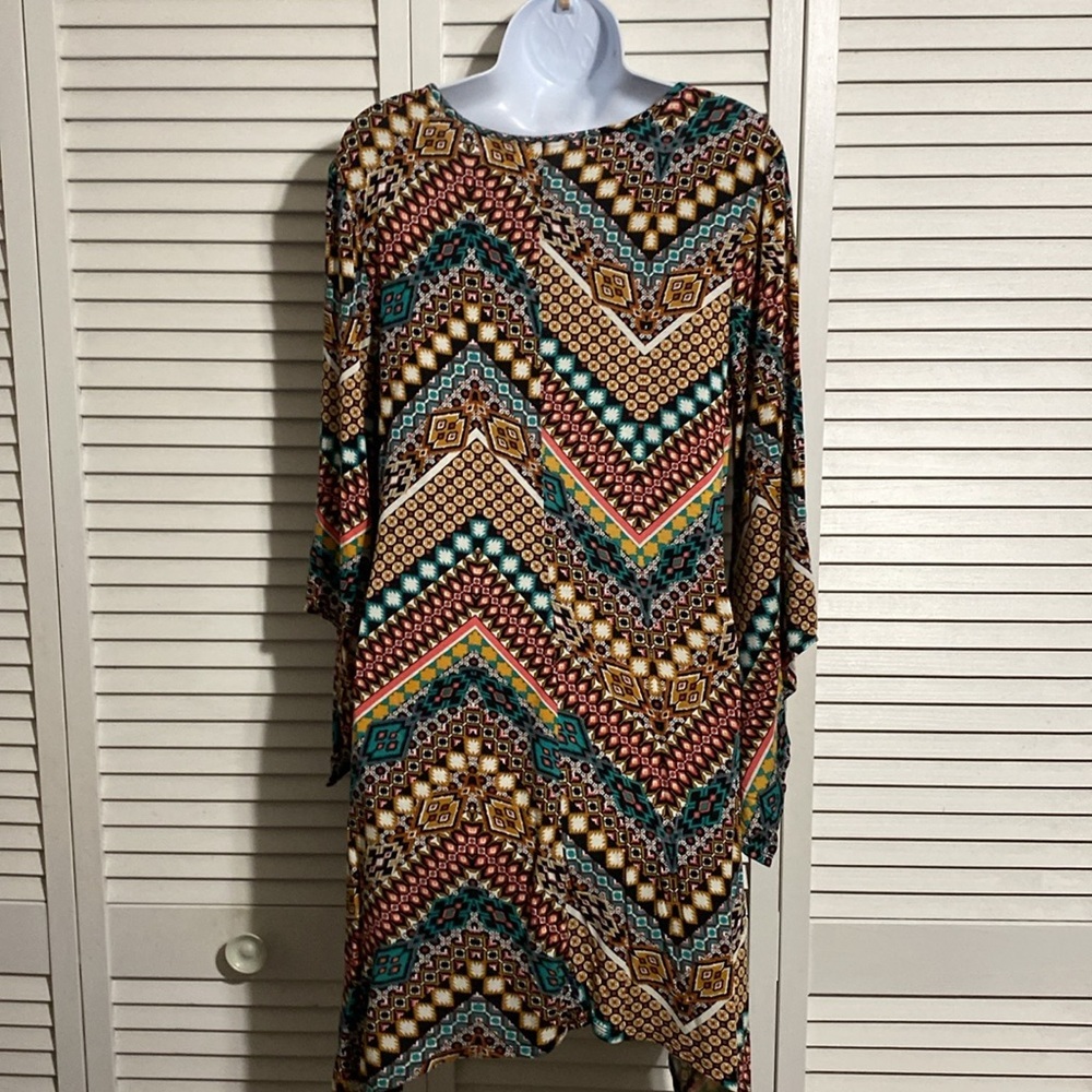 Wrangler Western Slimming V Pattern Dress - Picture 6 of 12